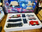 Superb Blue Hat North Pole Junction Christmas Train 34PCS Sounds Light Animated. Fixed Price $69.99.