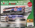 Kato 106-0031 MP36PH Commuter Train Starter Set Metra Scale. Fixed Price $219.95.