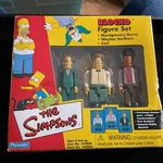 Simpsons Blocko Figure Set; Montgomery Burns, Smithers & Carl Nib Playmates. Fixed Price $14.50.