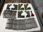 Vintage Lionel Gauge Curved & Straight Switches Train Track Pieces 1950S. Fixed Price $119.00.