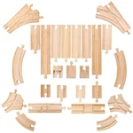 Bigjigs - Low Level Track Expansion Pack Wooden Toy Train (BJT052). Fixed Price $43.29.