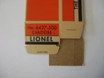 Lionel No. 6427-500 Pennsylvania Porthole C- Caboose Repro Girl's Set Box. Fixed Price $12.95.