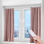 Smart Motorized Curtain Track W/ Remote Control Electric White Usa. Fixed Price $130.16.