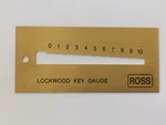 Ross Lockwood Key Gauge / Decoder. Fixed Price $42.55.