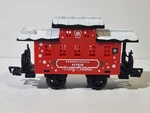 Lionel Christmas Railroad Train Caboose Car Pennsylvania Merry 477810. Fixed Price $6.00.