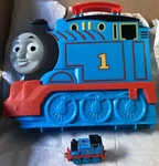 Thomas The Tank Take Along Carrying Case & Limited Edition Small Talking Train. Fixed Price $12.99.