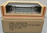 Lionel O-gauge 11-90052 No. 442 Diner Gray Unpainted Nib. Fixed Price $199.00.