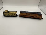 Bachmann Scale Chessie System Diesel Locomotive C&o #8210 + Caboose Untested. Fixed Price $30.00.
