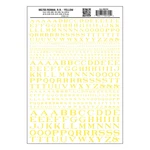 Woodland Scenics MG705 Model Graphics, Roman Letters, Yellow. Fixed Price $7.99.