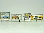 Model Trains "50'S Billboards" Ho Ready To Use (4 Pack). Fixed Price $50.00.