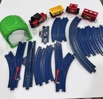 Vintage 1987 Tomy Train Set 18 Pieces. Fixed Price $45.00.
