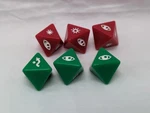 Set Of (6) Star Wars X-wing Miniatures Game Dice (3) Green Red. Fixed Price $8.39.