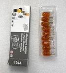 Cec Industries #194A (amber) Miniature Lamps/bulbs (box Of 10). Fixed Price $9.95.