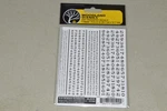 Ho Dry Transfer Decals Woodland Scenics DT509 Rr Roman Numbers Black. Fixed Price $8.00.