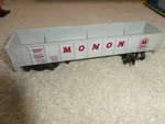 Vintage Scale American Flyer Monon 24127 Gondola Car W/ Pikemaster #4. Fixed Price $17.00.