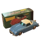 Vintage Schuco Micro Racer 1047 Porsche 356 Tin Wind Up Toy Car Blue White. Fixed Price $85.00.