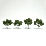 Woodland Scenics TR1503 Ready-made Tree, Light Green 2-3" (4-PACK). Fixed Price $10.99.