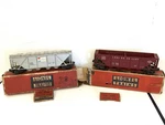 Lot 2 Lionel Trains Gauge Model Railroad Alcoa 6346 Covered Hopper Car + More. Fixed Price $74.99.