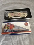 Lionel Centennial Knife Santa F3 Diesel Collectors Showcase New. Fixed Price $38.00.