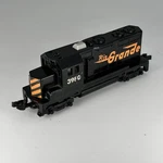Mattel Rio Grande Locomotive #3980 Non-powered Plastic Train Toy Vintage 1983. Fixed Price $19.00.