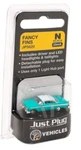 Scale Woodland Scenics Just Plug Lighted Vehicle Fancy Fins JP5620. Fixed Price $23.99.