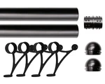 Solid Bar Mount Foot Rail Kit, 2" Od Stainless Steel Tubing W/internal Connector. Fixed Price $445.00.