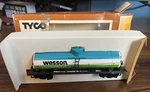 Tyco Ho Scale Wesson Vegetable Oil Gatx 9876 Single Dome Tanker Train Car Rr. Fixed Price $6.00.