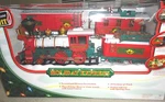 New Bright Holiday Express 1 Engine & 3 Car Train Set With Music Sounds. Fixed Price $169.08.