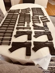 Lionel Train #022 'o' Gauge 5 Switches & 42 Track- Right, Left, Curved, Straight. Fixed Price $196.40.