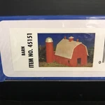 Bachmann 45151 Ho Gauge Barn Building Kit-nib. Fixed Price $20.75.