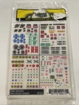 Woodland Scenics DT571 Mini-series Railroad Signs Dry Transfer Decals. Fixed Price $9.00.