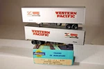 Athearn Ho Box Of 2 Trailers Western Pacific 40 Ft Van Silver 5174. Fixed Price $17.99.