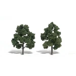 Woodland Scenics TR1513 Deciduous Trees (2) Medium Green 5"-6" Ready-made. Fixed Price $14.42.