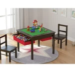 Table Lego Storage Kids Activity Chairs Set Drawer Building Espresso Blocks Desk. Fixed Price $148.63.