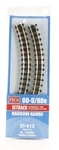 Peco ST-412 Hoe Scale Code 80: Curved Track Radius R1 (9 Inches) 45 (pieces 4). Fixed Price $40.84.
