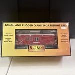 Mth Railking #30-77272 Bay Window Caboose Bnsf (red) #11997 (lighted) O/O27. Fixed Price $65.00.