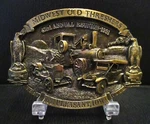 Case Abe Eagle Logo Tractors Car Belt Buckle 1991 Midwest Thresher 42 Show Iowa. Fixed Price $32.99.