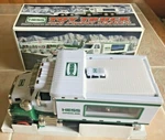 New Hess 2008 Toy Truck And Front Loader - Lights, Sounds, Flashers, Ramp Bucket. Fixed Price $33.99.