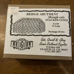 Ggg Models Scale Bridge Abutments 2 Pack Rough Cut Stacked Stone S-145 Nos. Fixed Price $15.00.