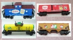 4 Pc Lot K-line P&g Freight, Gauge Rolling Stock Mint Cond. Fixed Price $52.00.