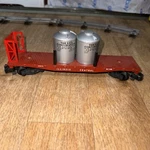 BB3) Vintage American Flyer 24579 Illinois Central Flat Car With Load. Fixed Price $245.00.