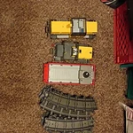 Pm Cargo Model Train Set Yellow And Red With Tracks Controller 1802.006. Fixed Price $140.00.