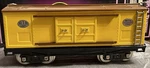 Mth Tinplate 10-201 214 Std. Gauge Box Car Yellow & Brown W/nickel Trim Nib. Fixed Price $174.99.