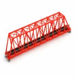New Kato Red 248MM (9 3/4") Single Track Truss Bridge Scale 20-430. Fixed Price $20.45.