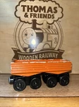 The Great Railway Adventures Wooden Train Orange Log ! Thomas Friends Compatible. Fixed Price $53.99.