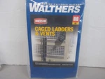 Walthers # 933-3515 Caged Ladders & Vents Building Kit Ho Scale Lot. Fixed Price $15.00.