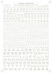 New Woodland Scenics Extended Gothic R.r. Letters White 1/16-1/4 MG735. Fixed Price $11.99.