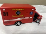 New Paramedic Ambulance Fire Dept. Approximately 1/43 Scale. Fixed Price $13.00.