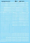Microscale Decals 90101 Ho 1/87 Railroad Gothic Letters Numbers White Waterslide. Fixed Price $9.99.