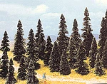 Busch 6499 Pine Trees 100 Scale Assortment 2-3/8" To 4-11/32" Tall Ho. Fixed Price $99.95.